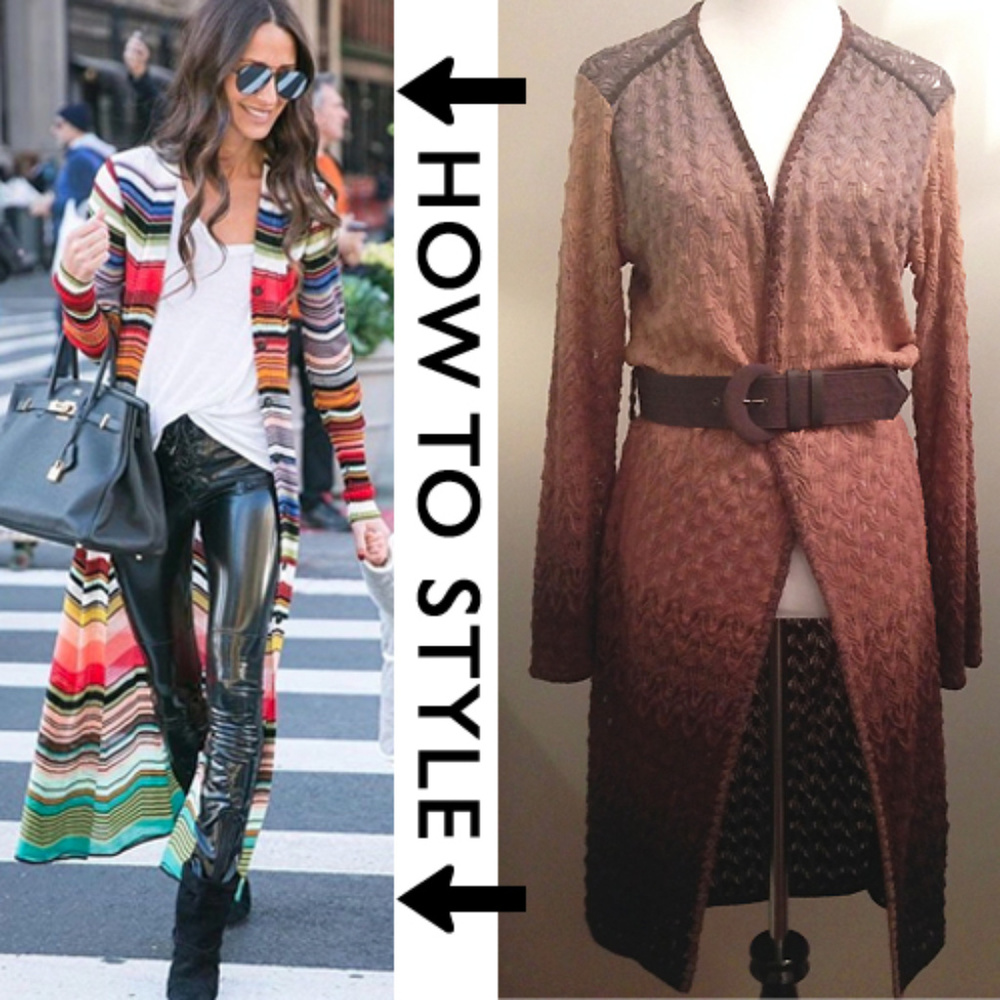 🆕 NWT-Missoni Multi Color Belted Cardigan Long